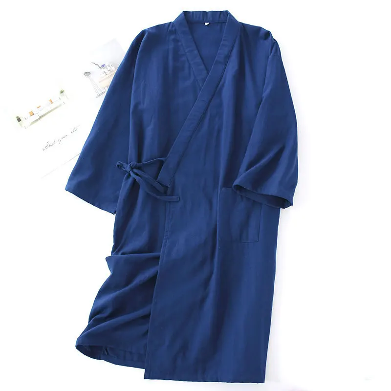 Cotton material  Male Kimono Men Robe Kimono Robe Men 21034