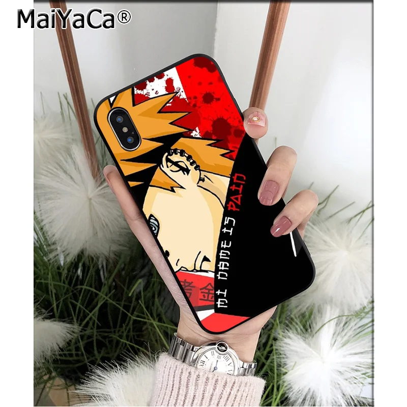 MaiYaCa Наруто Боль pein мягкий, силиконовый, из ТПУ черный чехол для телефона Apple iPhone 8 7 6 6S Plus X XS MAX 5 5S SE XR мобильный чехол - Цвет: A14