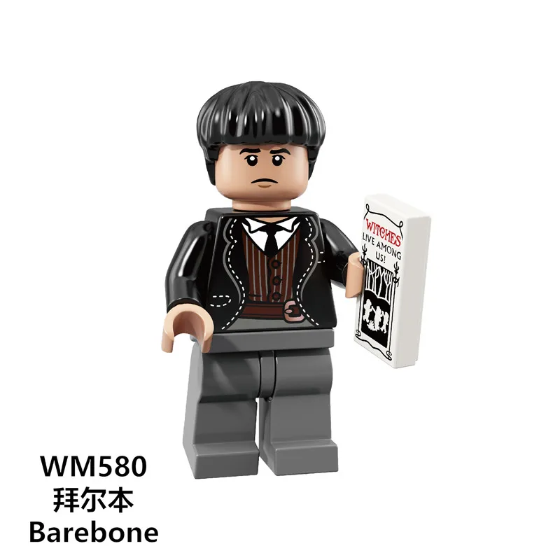 С фантастическими животными Newt Niffler фигурки The criles of Grindelwald Тина Добби Дамблдор блоки-кирпичики игрушки поп WM575 - Цвет: WM580