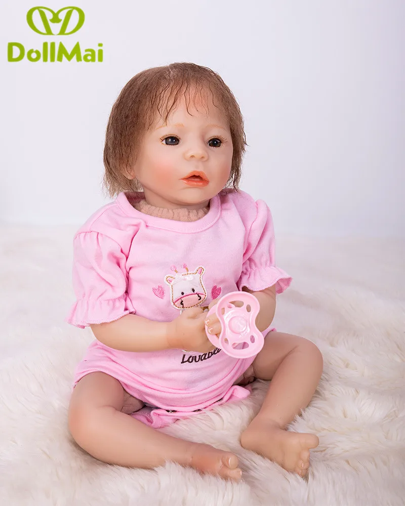

Куклы DollMai Reborn 48 см настоящие живые силиконовые куклы reborn Детские куклы игрушки оптовая продажа детский подарок boneca bambole reborn