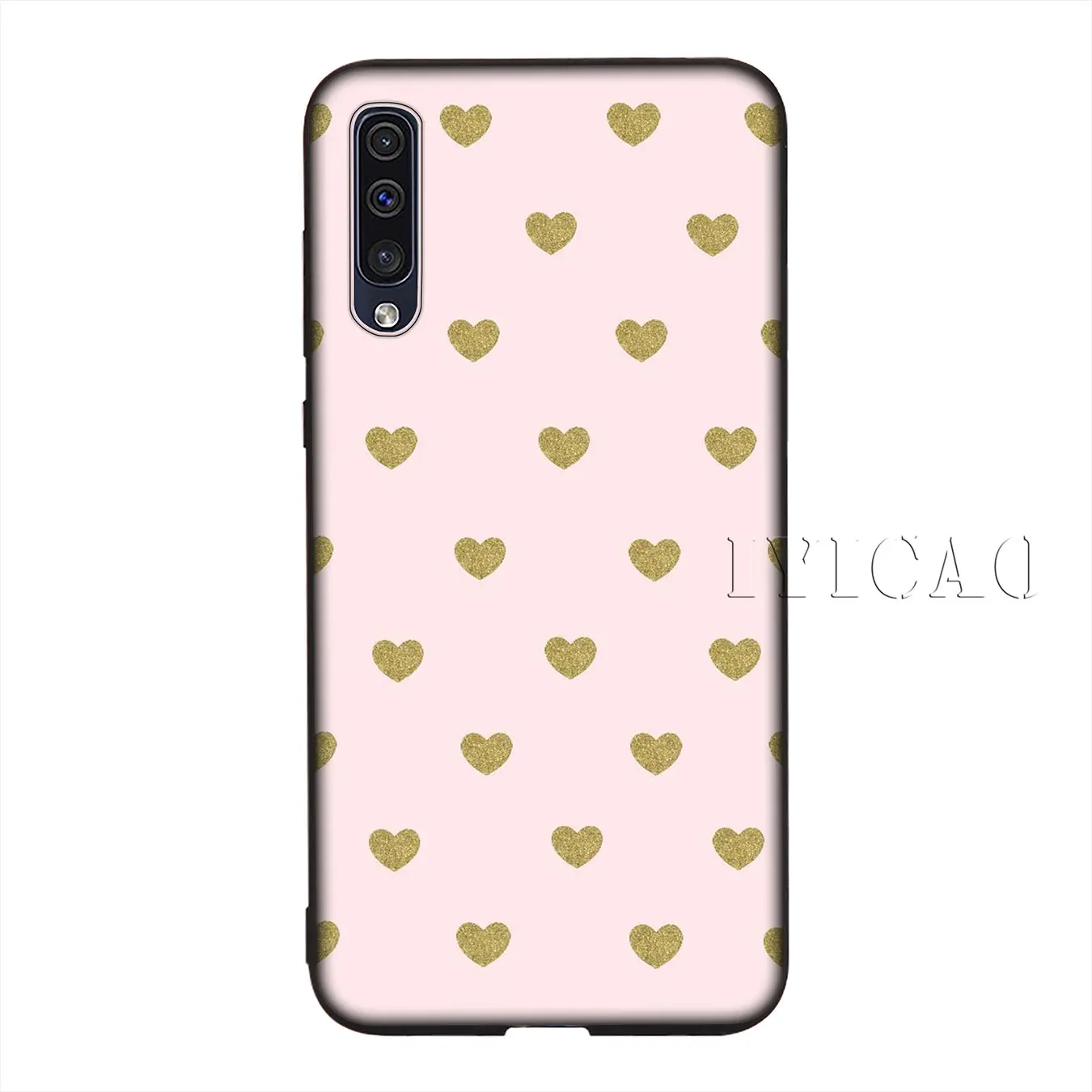 9 IYICAO, мягкий силиконовый чехол с сердечком ананасом и золотой розой для samsung Galaxy A10 A30 A40 A50 A70 M10 M20 M30, чехол - Цвет: 9