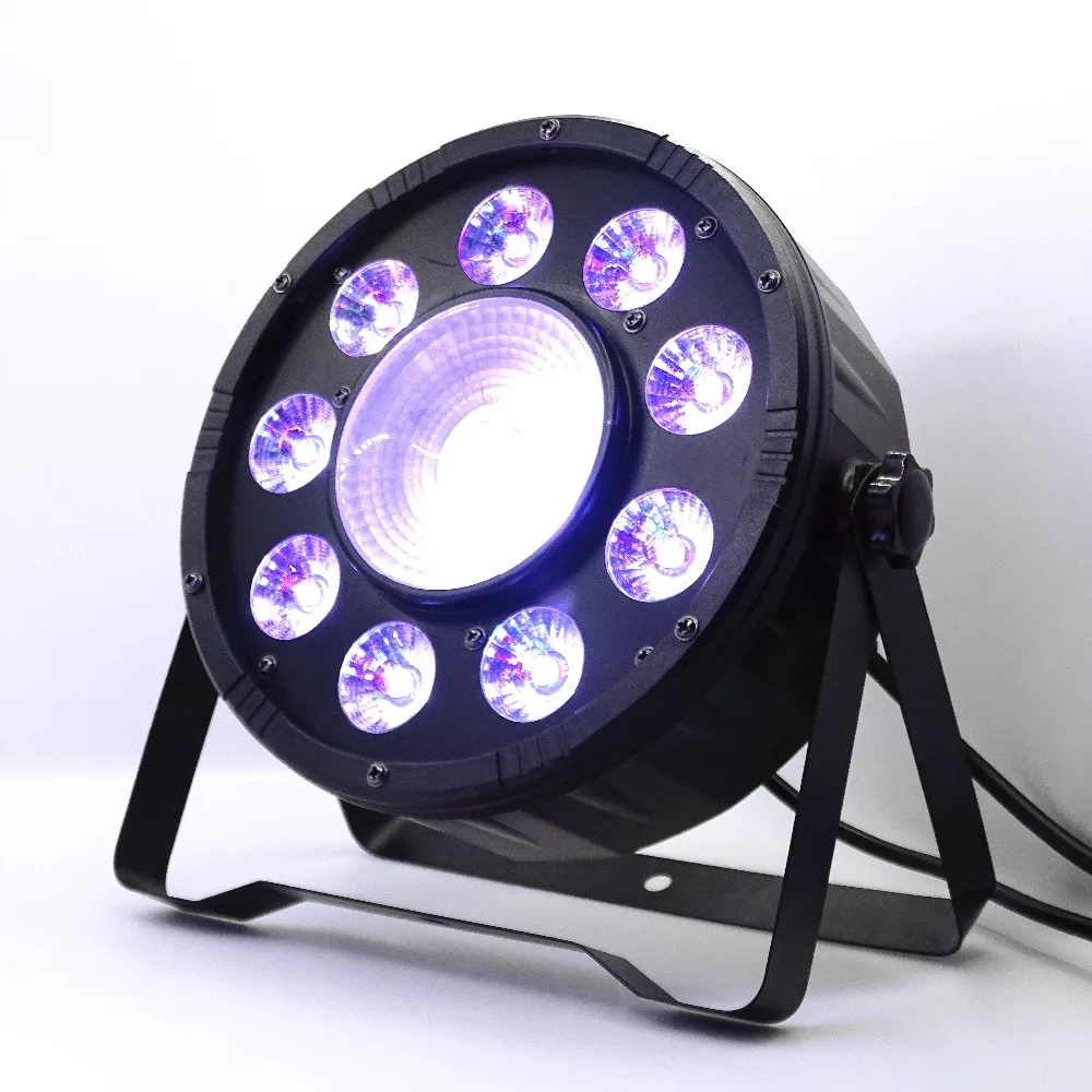 Плоские светодиодные лампы Par DMX512 6 шт./лот 9x10 Вт + 30 9*10 RGB 3 в 1 контрольное освещение