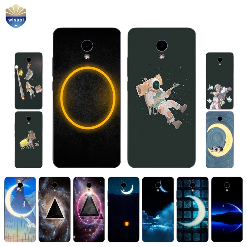 Чехол для Meizu M1 M2 M3 M5 M6 Note чехол телефона Meilan Pro MAX из ТПУ с рисунком Луны и