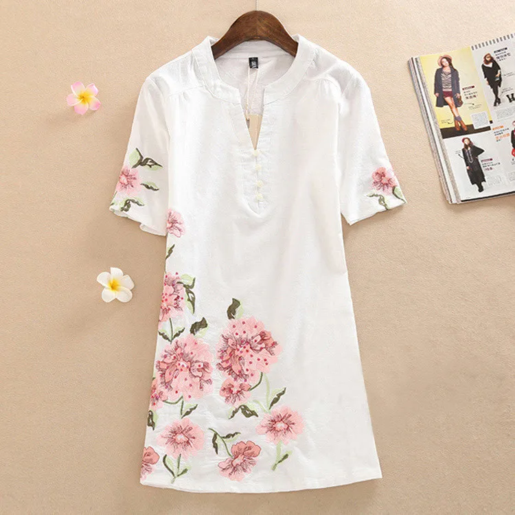 Женское летнее платье с коротким рукавом и V образным вырезом|summer dress|fashion women