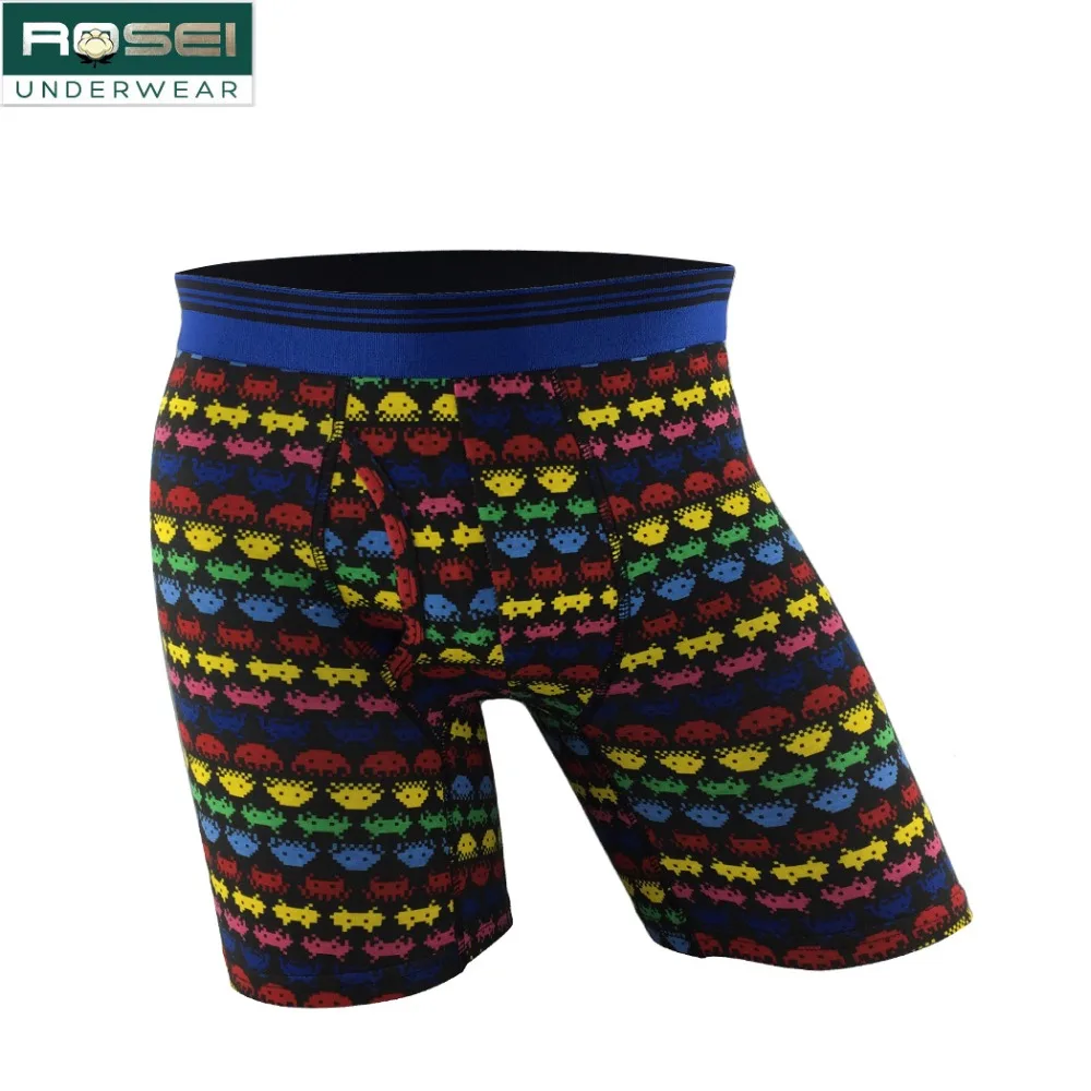 США размер бутик хлопок мужские боксеры длинные ноги нижнее белье сексуальные