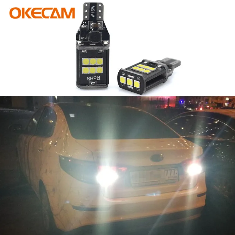 2x T15 W16W canbus светодиодный Reverse лампочки для Kia Rio 3 K2 5 подлокотник Ceed Sportage Sorento Cerato soul