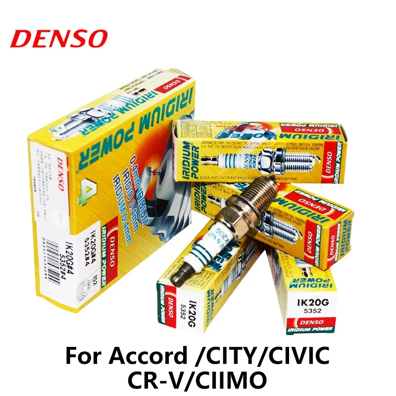 4 шт./компл. DENSO автомобильная свеча зажигания для Honda Accord CITY CIVIC CR-V CIIMO Iridium IK20G |
