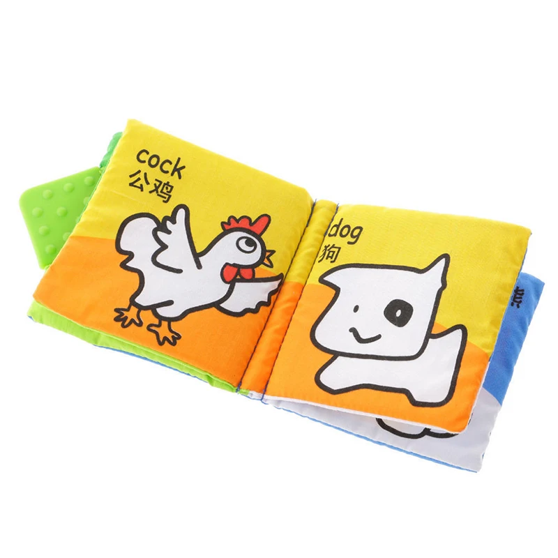 6 шт./компл. мягкая развивающая ткань детские книги Забавный погремушка грызунок