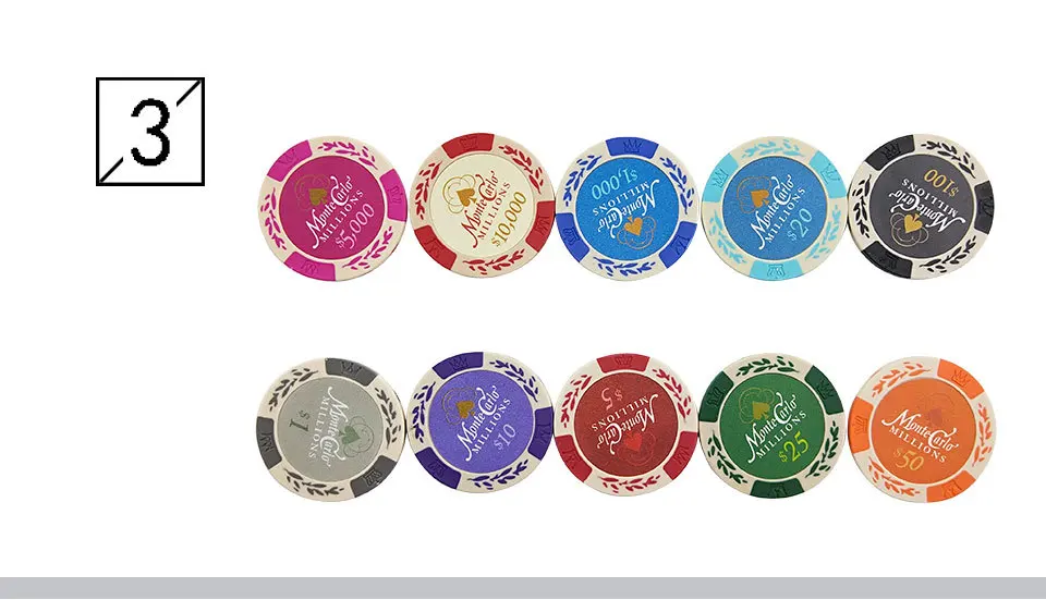 Yernea 1 шт. покерные фишки Набор доллар пшеничная глина монеты Baccarat Texas Hold'em Цвет Корона глина 11 цветов покер игральные фишки