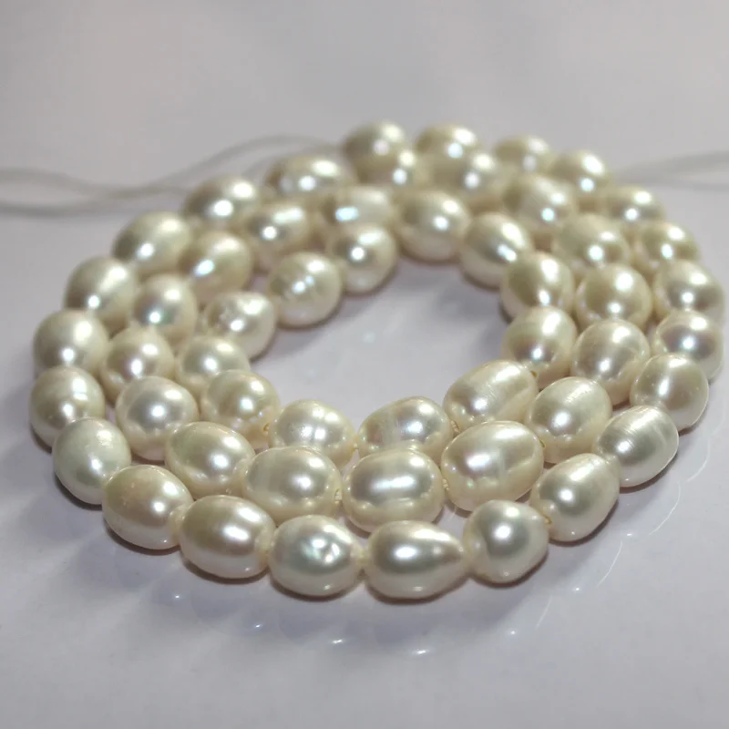 Free Shipping 5 6MM Olivary Rice Shape White Natural Freshwater Pearl Jewelry Findings Making Beads 15&quot|beaded candles|bead jewelry toolsjewelry
