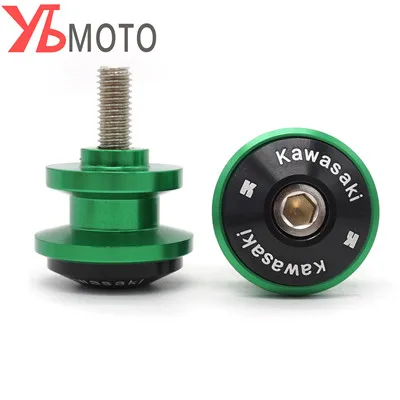 Green-8MM Новинка для Kawasaki Versys 650 Versys650 Z800 Z1000 Z650 Z900 8 мм маятник слайдер катушки ЧПУ алюминиевые винты с логотипом - Цвет: Green-8MM