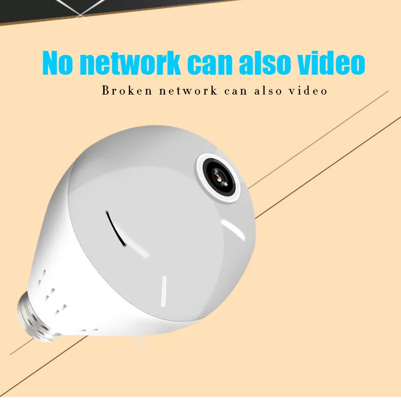 2019New 360 градусов панорамная камера 1080P HD веб встроенный WIFI Поддержка tf карты