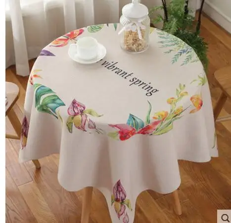 Пасторальный хлопок Болье скатерть с цветами квадратный журнальный столик обувь