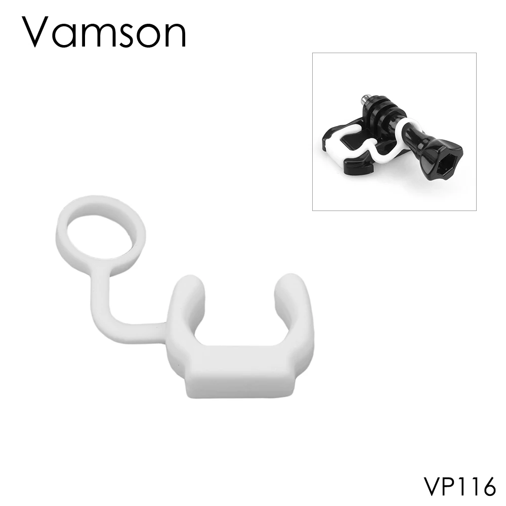 

Аксессуары Vamson для GoPro резиновая фиксирующая силиконовая предохранительная пряжка вместе для Go Pro Hero 8 7 6 4 3 + 2 для SJCAM для Yi 4K