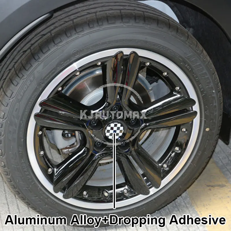 KJAUTOMAX for Mini Cooper F55 F56 F60 R55 R56 R60 rim logo sticker GreyJack UnionJack Mini