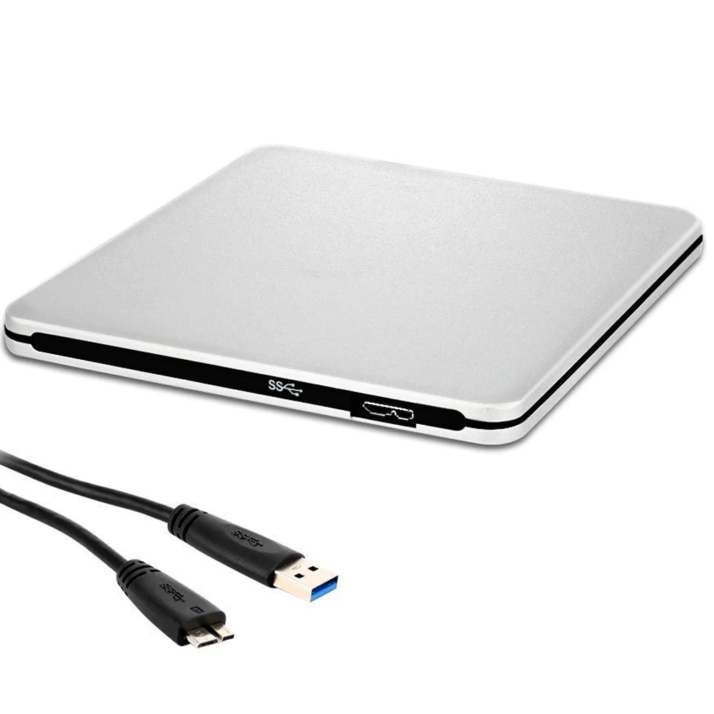 Алюминиевый 12 7 мм USB 3 0 внешний DVD Оптический привод Корпус SATA II Внешний корпус