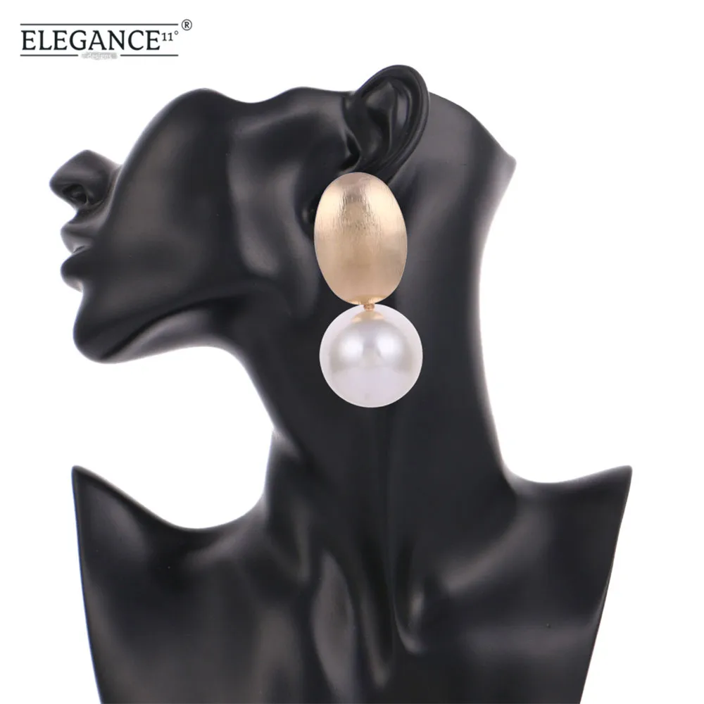 Женские серьги-клипсы ELEGENCE11 большие серьги без пирсинга с искусственным