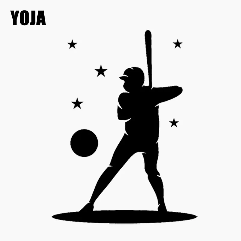 YOJA 44 см * 58 5 крутой игрок бейсбольная стена стикер ПВХ кухня и тренажерный зал W2