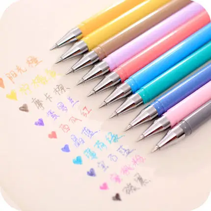 3 шт AIHAO 4651-10 цветов, трение, стираемая гелевая ручка, чернила 0,5 мм, стираемая ручка, школьные офисные принадлежности