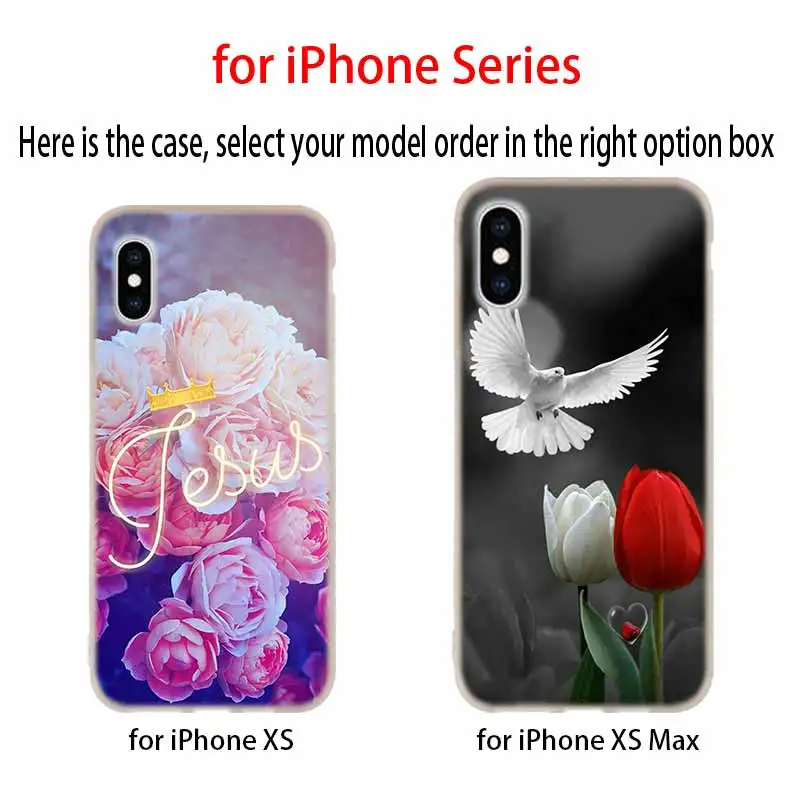 Romantic Silicone Soft Case For iPhone 13 12 11 Pro X XS Max XR 6 6S 7 8 Plus Mini SE 2020 Red butterfly on white roses flower | Мобильные