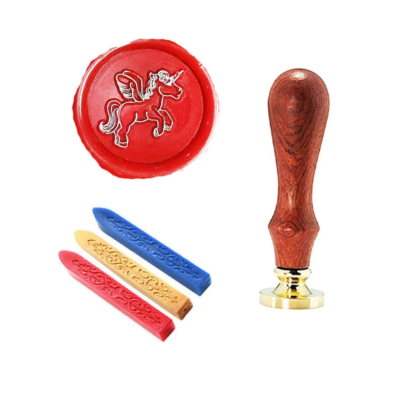 Печать с единорогом для бега печать на заказ искусственным воском набор печати