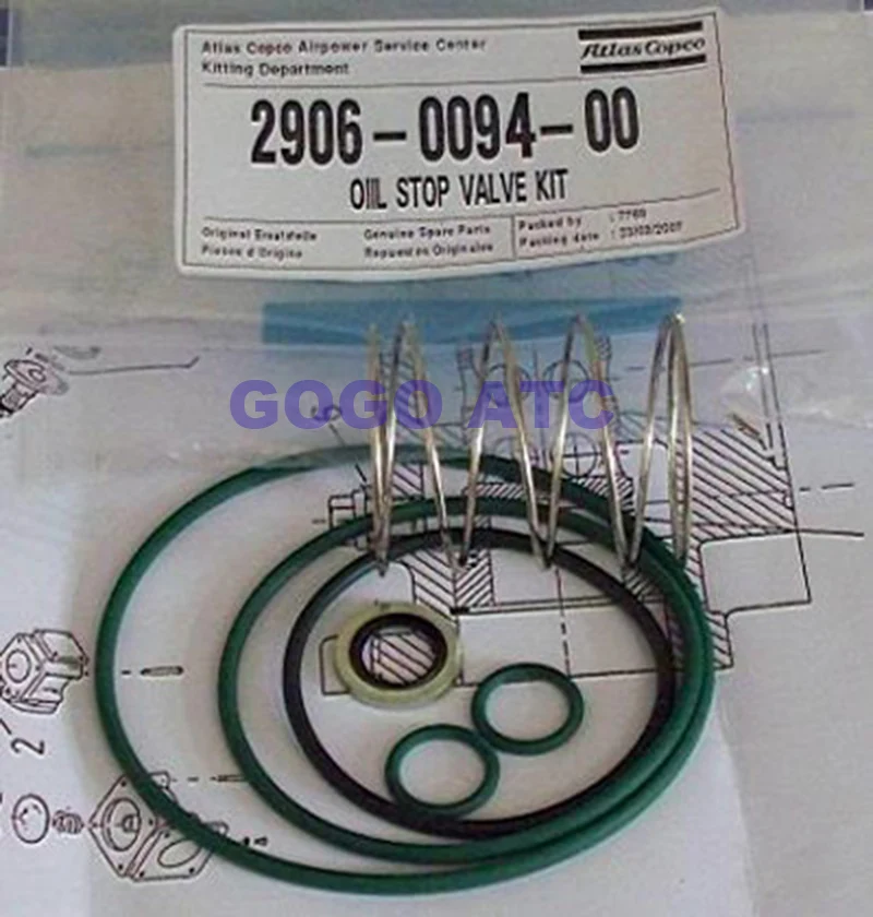 High quality Maintenance Package 2906009400 Repair parts Air compressor Off valve Oil check maintenance package | Обустройство дома