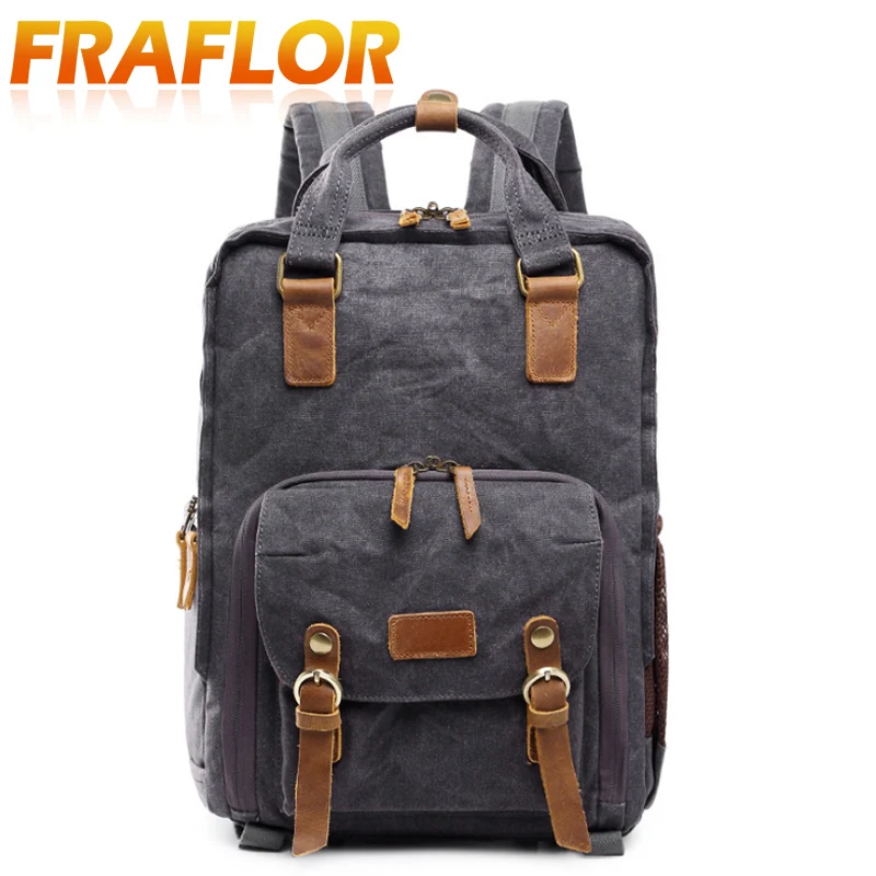 Батик Водонепроницаемый Холст Повседневная сумка для камеры SLR цифровой рюкзак