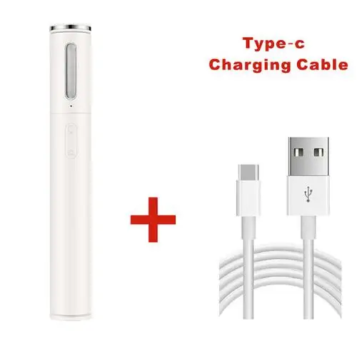 white with cable Huawei honor селфи палка заполняющий светильник портативный светодиодный светильник Bluetooth флэш-светильник и настольная лампа для iphone 8 Plus телефонов Android H20 - Цвет: white with cable