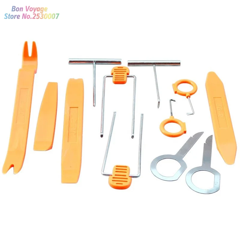 12 шт. Автомобильный Дверной зажим панель инструмент для удаления радио Volvo S40 S60 S70