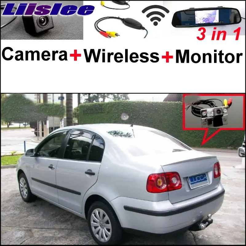 Liislee для Фольксваген Volkswagen Polo Sedan 3 in1 Специальный вид сзади Камера + Беспроводной