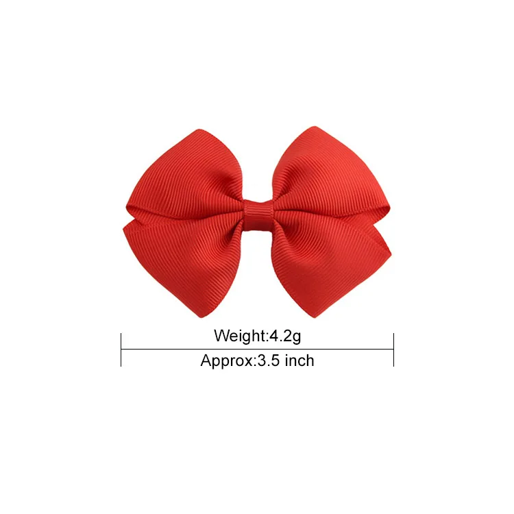 20Pcs/set 3.5 inch Kids Girls Handmade Ribbon Bows Barrettes Clip Boutique Girl Hair Bow Accessories 594 | Детская одежда и обувь