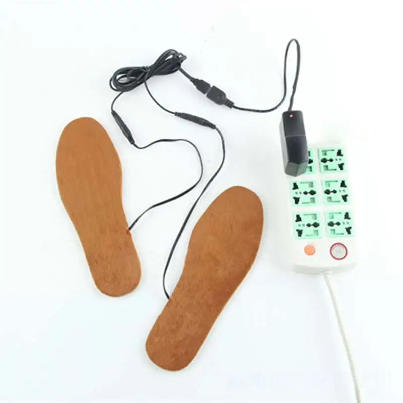USB электрические стельки с подогревом обувь ботинки ноги теплые подушечки WF