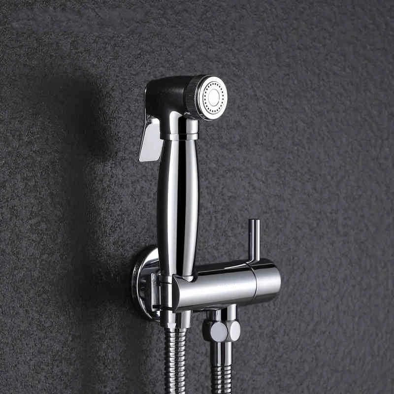 Роскошный сплошной латунный набор для туалета Ручной Биде Shattaf Набор