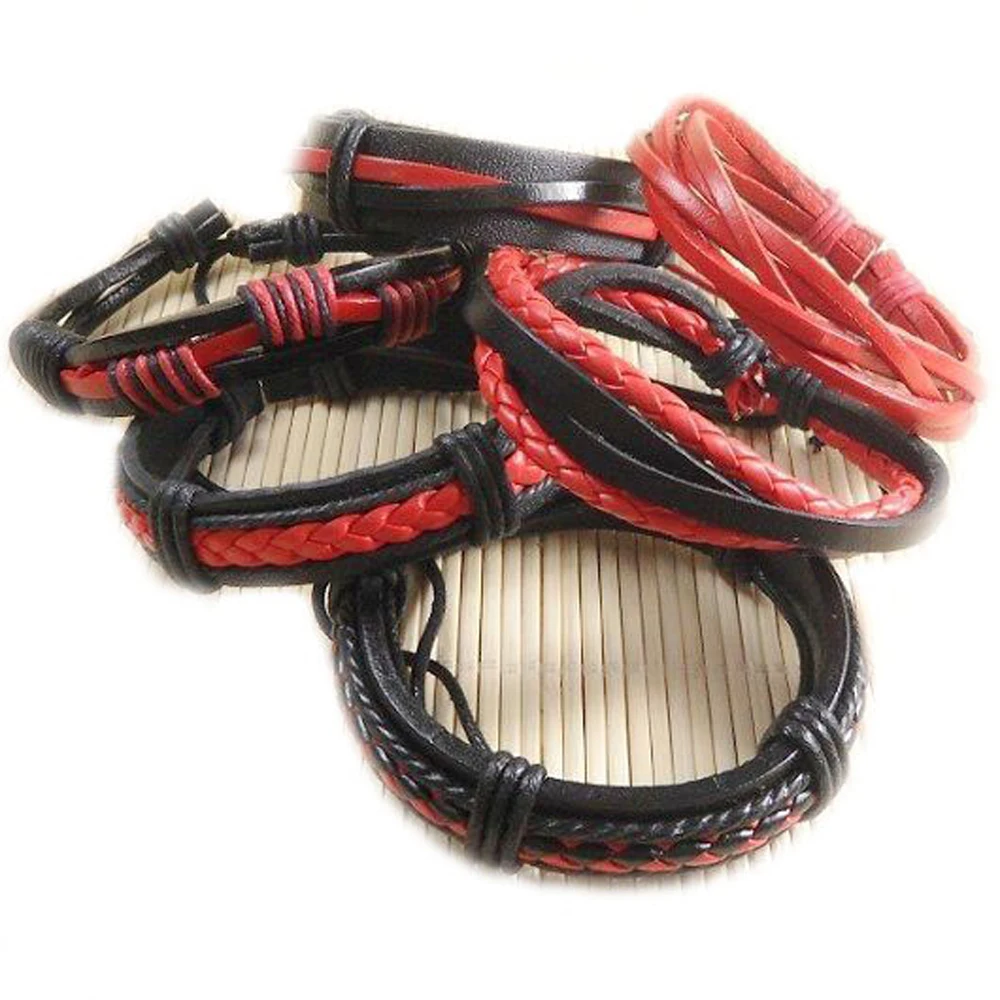 Женские браслеты из натуральной кожи 6 шт./лот S39|bracelet promotion|braceletbracelet cristal |