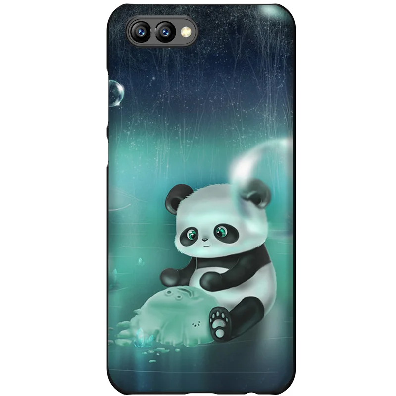 Чехол для мобильного телефона из ТПУ с флуоресцентной пандой Huawei Honor 6A 7X 7A 7C 8 8X 8C 9