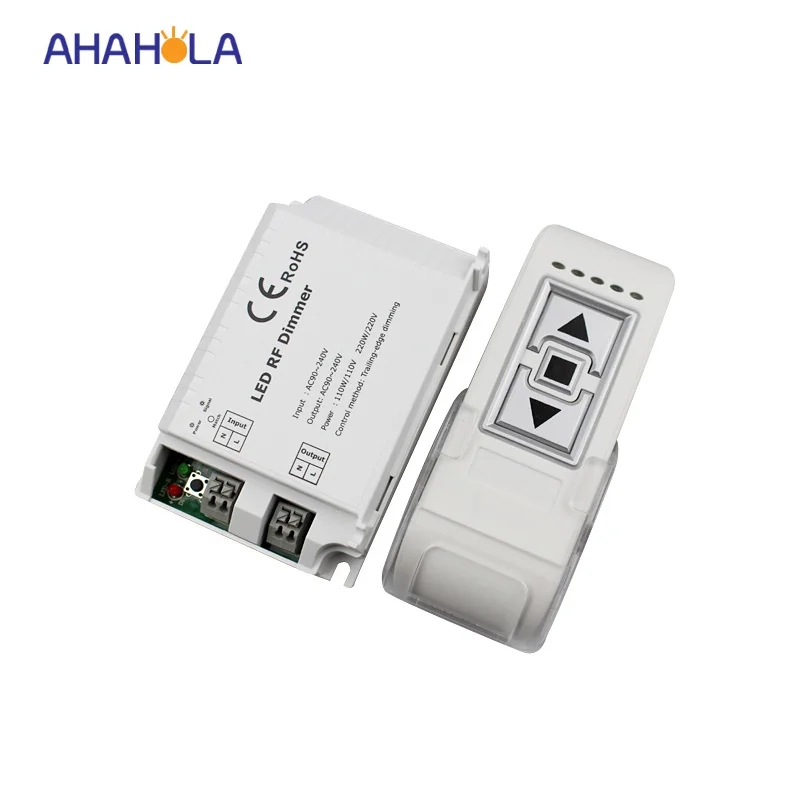 3 светодио дный ключа rf Led dimmer 220 В в светодио дный лампы со шлейфом дистанционного реле давления диммер ac 90-240 В в 1 канал расстояние