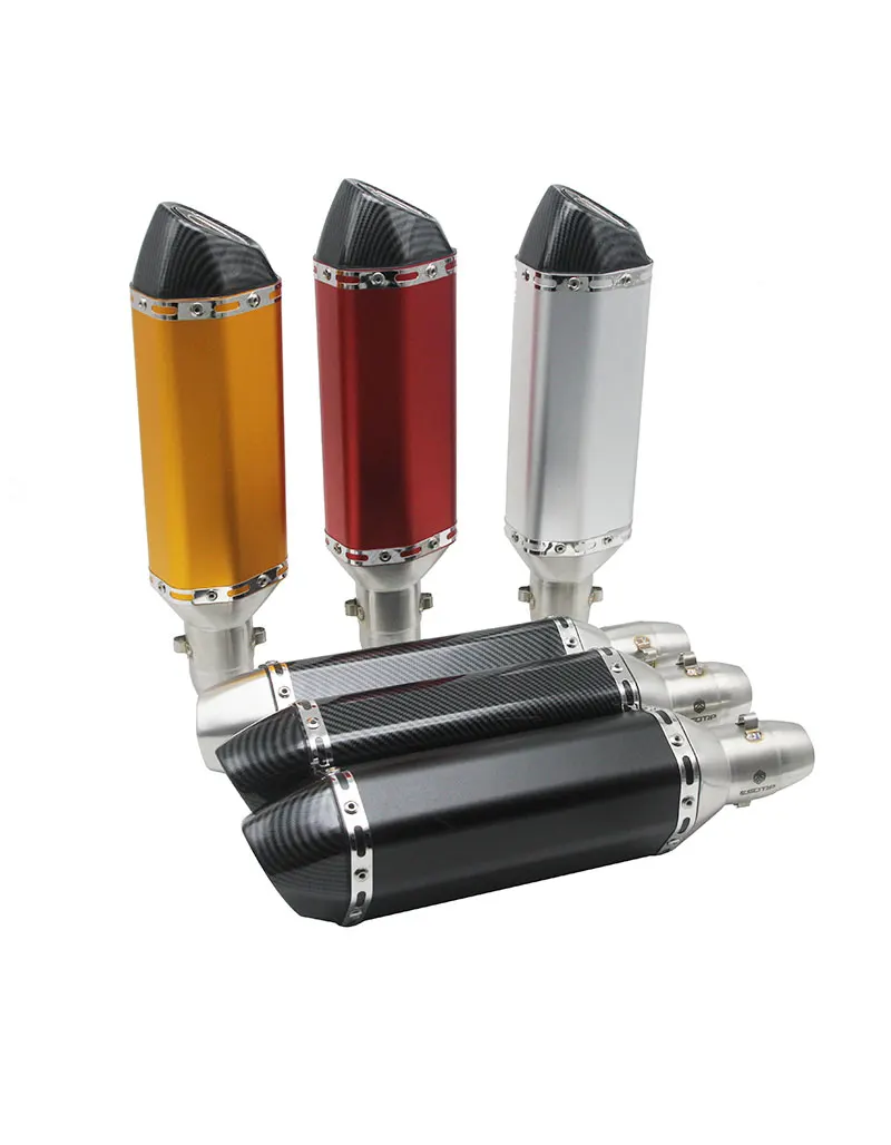 ZSDTRP 51 мм мотоцикл Akrapovic выхлопная труба красочные изменить глушитель мото велосипедный горшок Escape для Yamaha Honda KTM Kawasaki Ducati