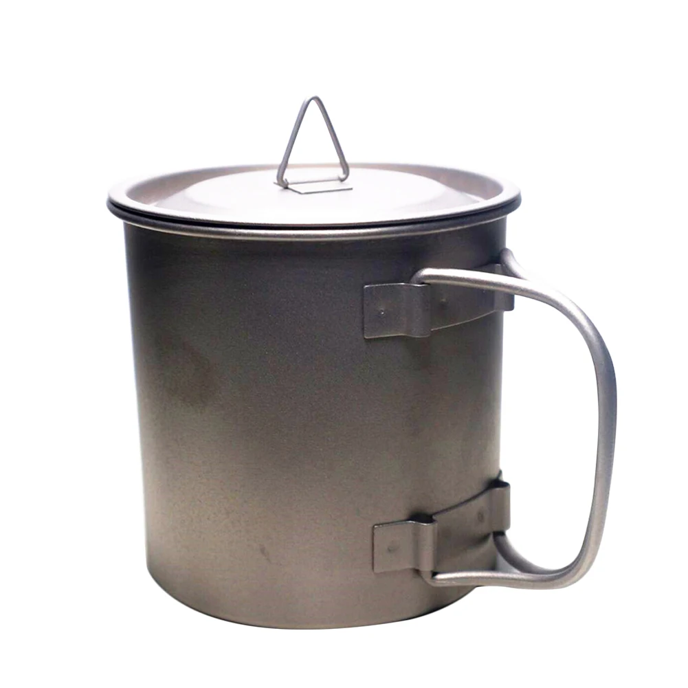 Путешествия чайник фляга Кемпинг из твёрдого титана прочный 400 мл открытый