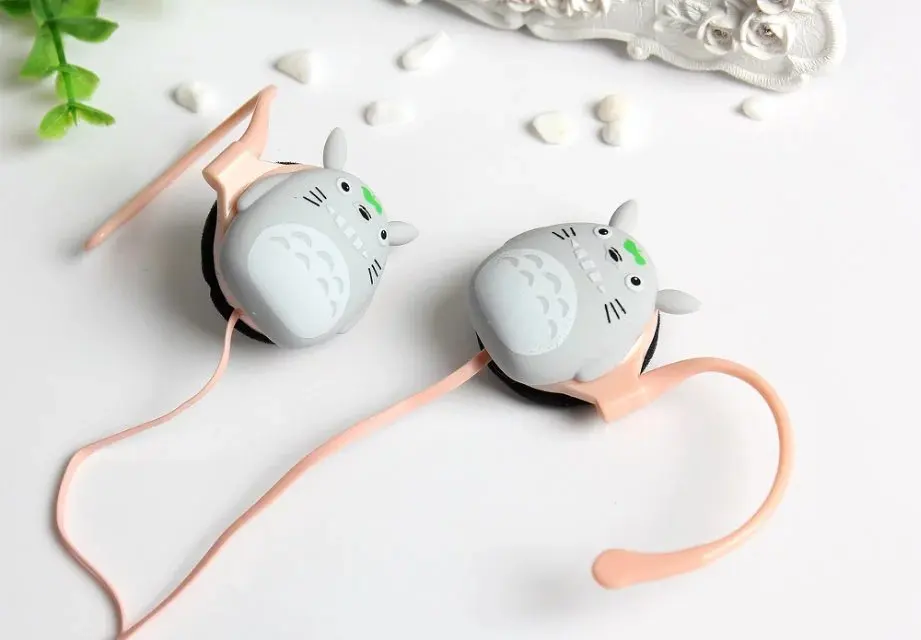 Стерео гарнитура для телефона Тоторо крюк наушник Hifi для iPhone huawei samsung Xiaomi sony Hands Free детские наушники для девочек