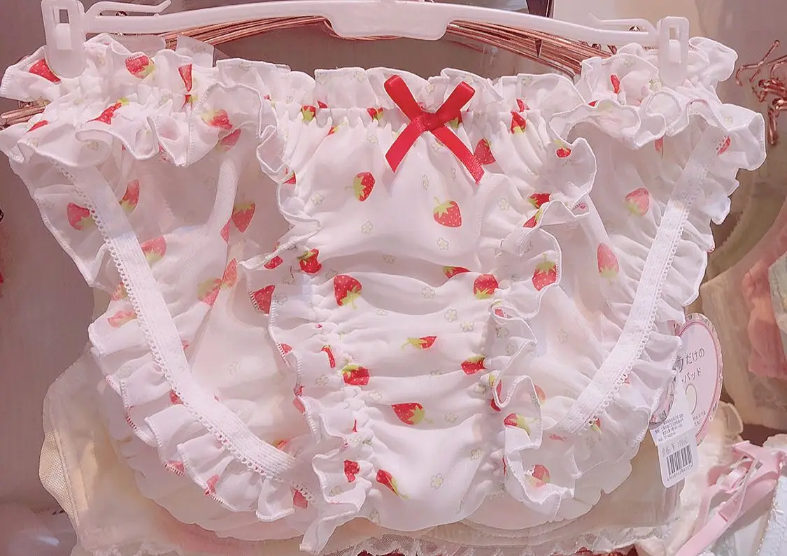 Женское нижнее белье с рисунком клубники и треугольников culotte femme sous vetement calzon mujer