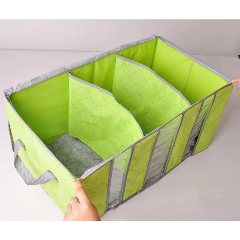 65L бамбуковый древесный уголь прозрачная коробка для хранения Антибактериальная