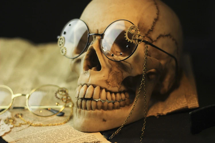 Sella ретро для женщин круглый стимпанк очки рамки дамы Лолита Harajuku стиль цепь украшения очки