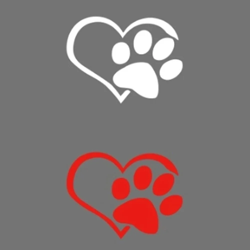 Автомобильная Светоотражающая наклейка в форме собаки сердца лап