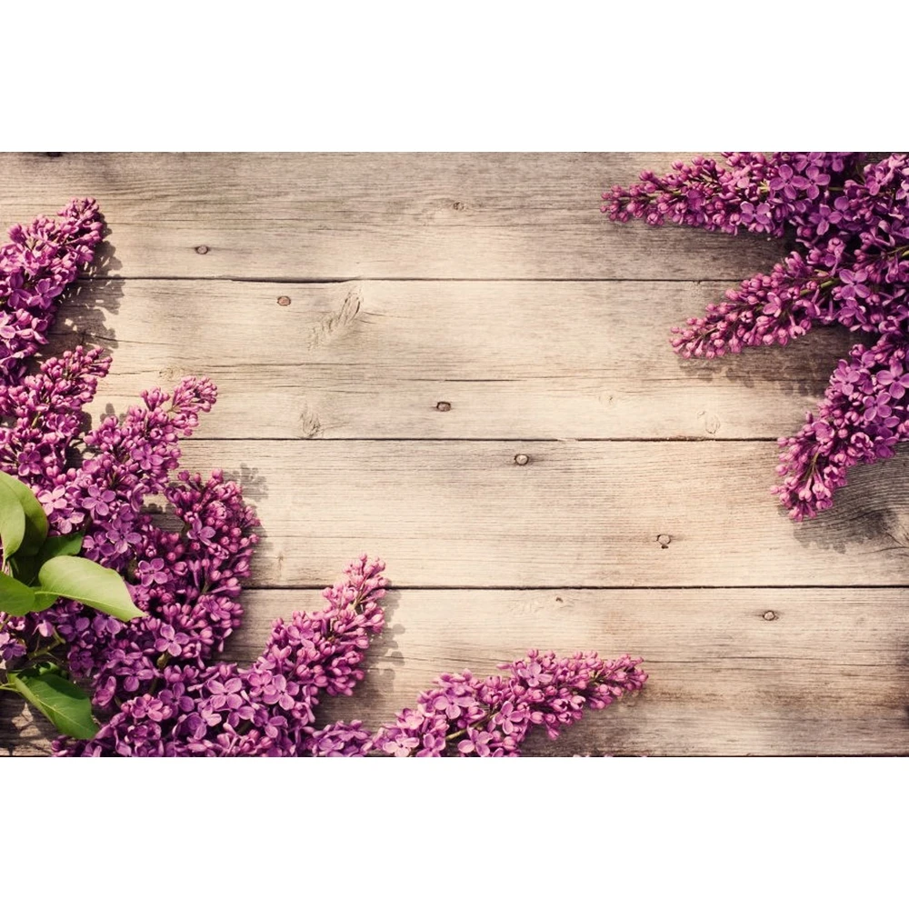 Yeele Lavender Flowers Wooden Screen Commodity Food Fashion Show Photography Backgrounds Photographic Backdrops For Photo Studio |
