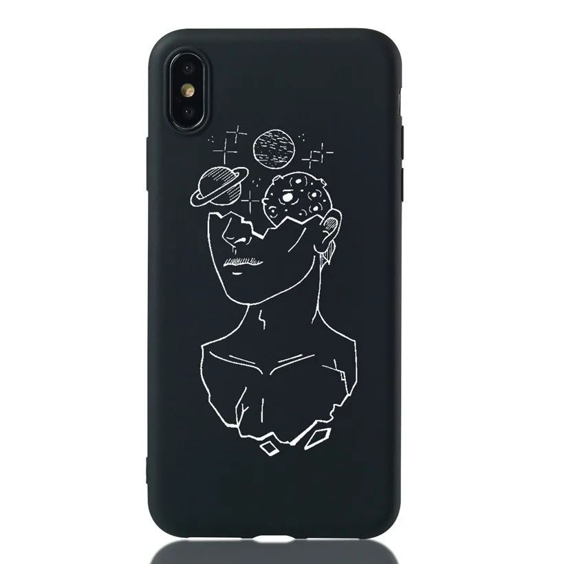 brain thinking Силиконовый чехол для пары huawei P20 P30 mate 10 20 Lite Pro P Smart Plus Y5 Y6 Y7 чехол для задней панели телефона с цветочным узором для девочек - Цвет: brain thinking