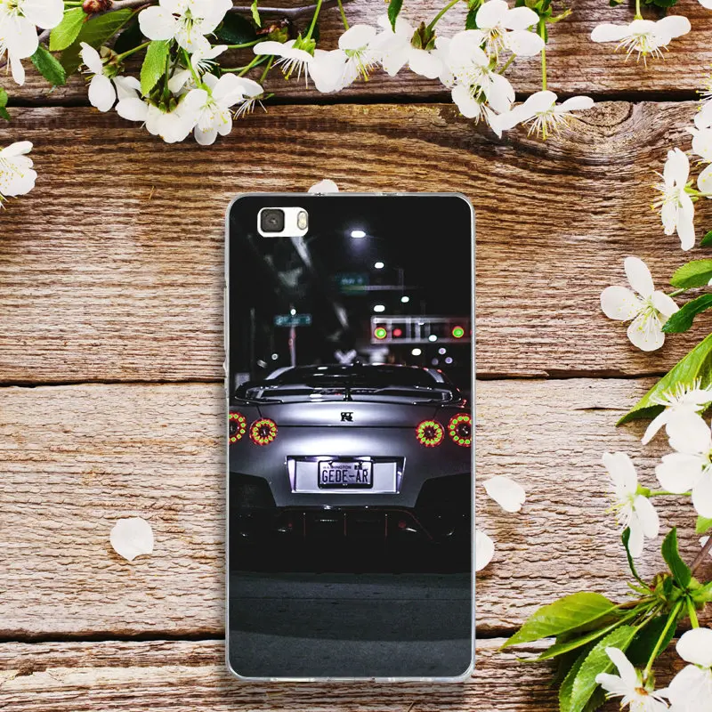 2018 GT R спортивные Чехлы для автомобиля мягкие чехлы из ТПУ Huawei P8 P9 P10 P20 Mate 10 Pro Y5 Y6 II