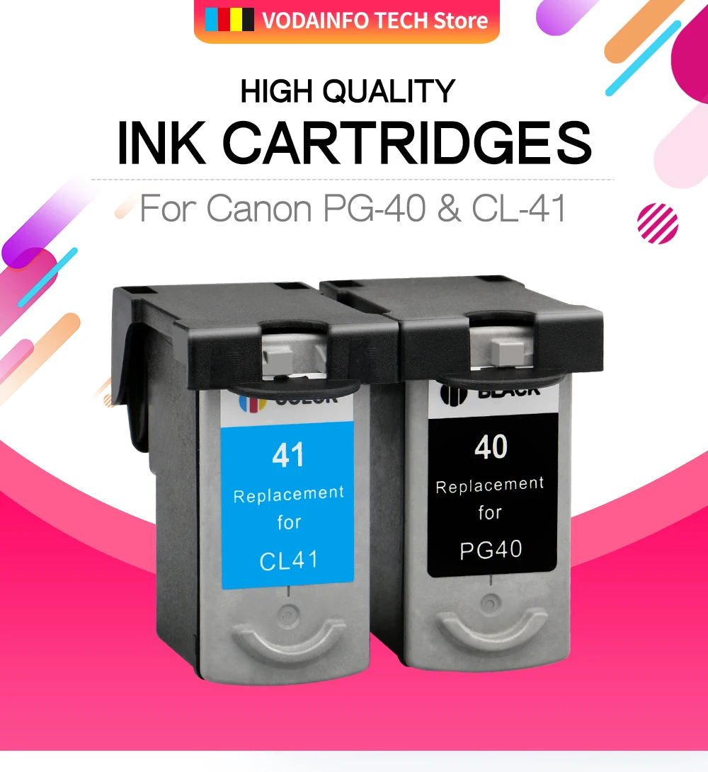 Восстановленный 40 41 картридж Замена для Canon PG-40 CL-41 PG40 CL41 чернильный картридж для PIXMA IP1180 1880 1980 MP145