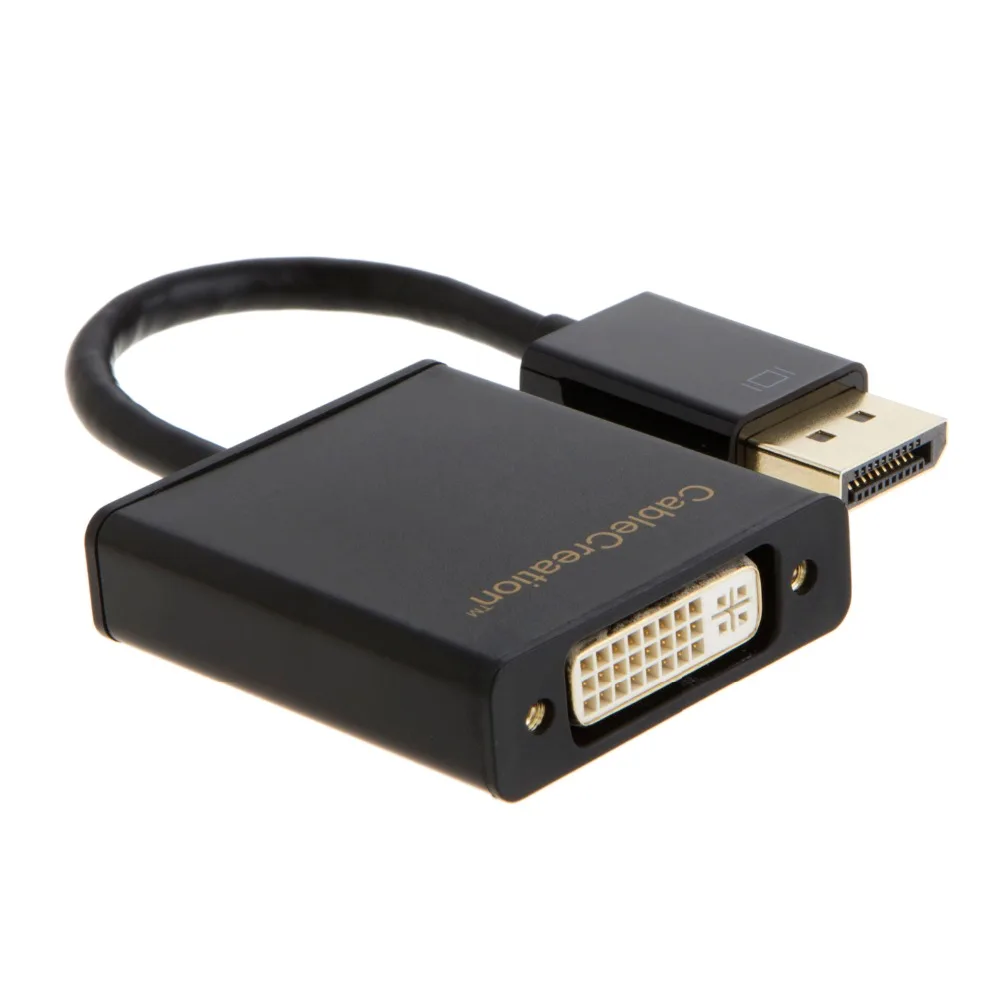 CableCreation (Active) DisplayPort к адаптеру DVI DP DVI-I Eyefinity поддержка нескольких экранов черный 15