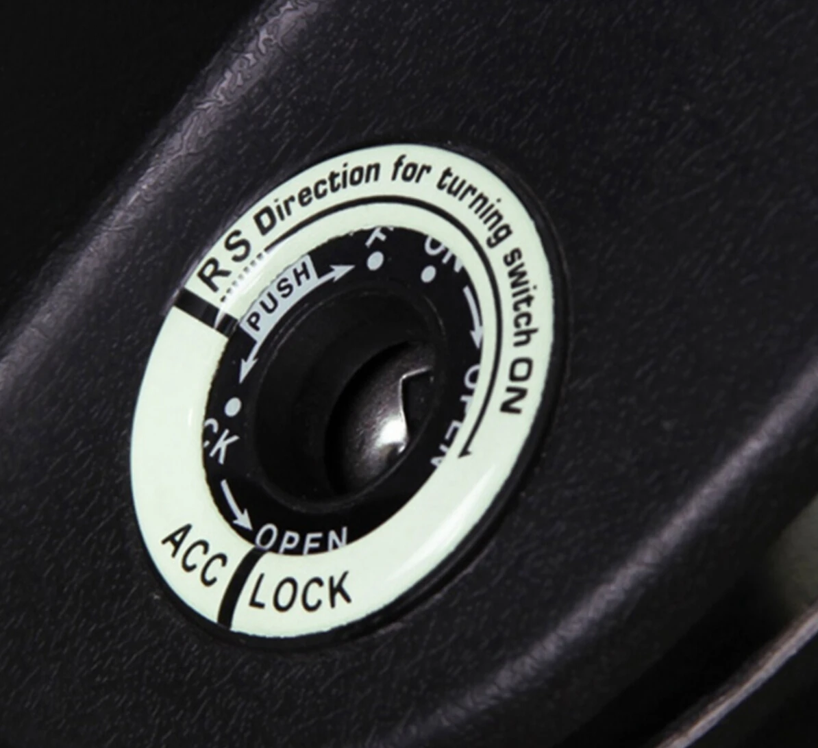 3D крышка переключателя зажигания автомобиля светящееся кольцо для ключа