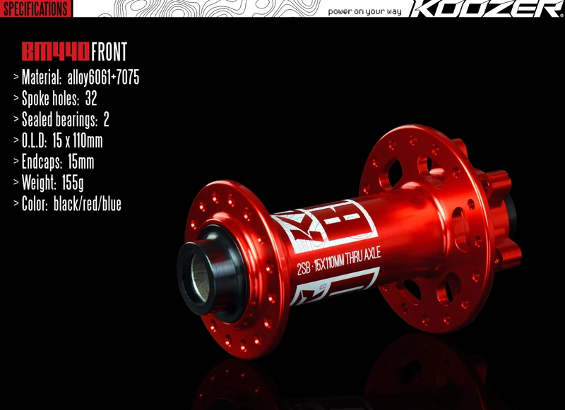 Горные ступицы KOOZER BM440 thru axle boost 15*110 мм 12*148 хабы XC/AM хаб для пересекающихся стран |